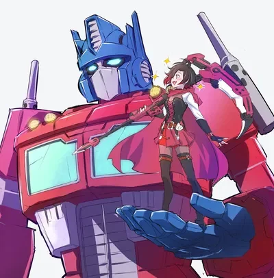 Ruby Rose and Optimus Prime