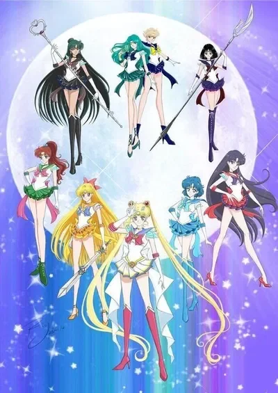 Sailor Moon and the Sailor Scouts