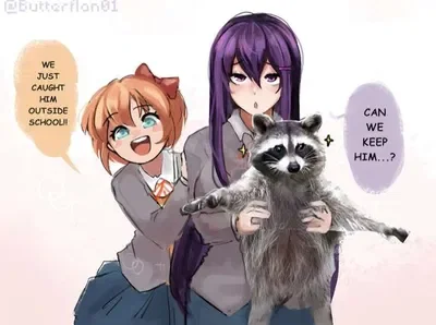 Sayori and Yuri Have A Question... 🦝 | From the Fluffier Universe & Scenario's | ANYPOV! | Limited!