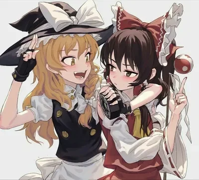 (SFW) Reimu & Marisa