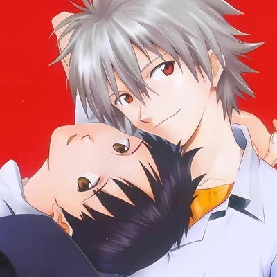 Shinji and Kaworu