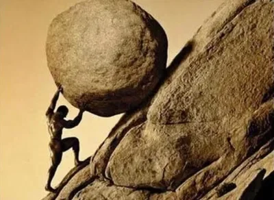 Sisyphus moment