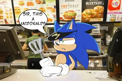 Sonic works at a mcdonalds