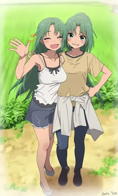 Sonozaki Mion and Sonozaki Shion