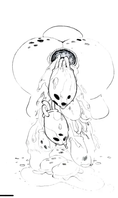 Squidward giving birth