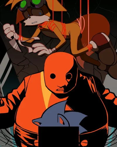 Starved Eggman and furnace