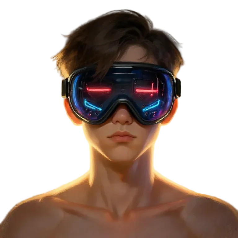 Cyber Netrunner · Painterly Illustration (Calm)