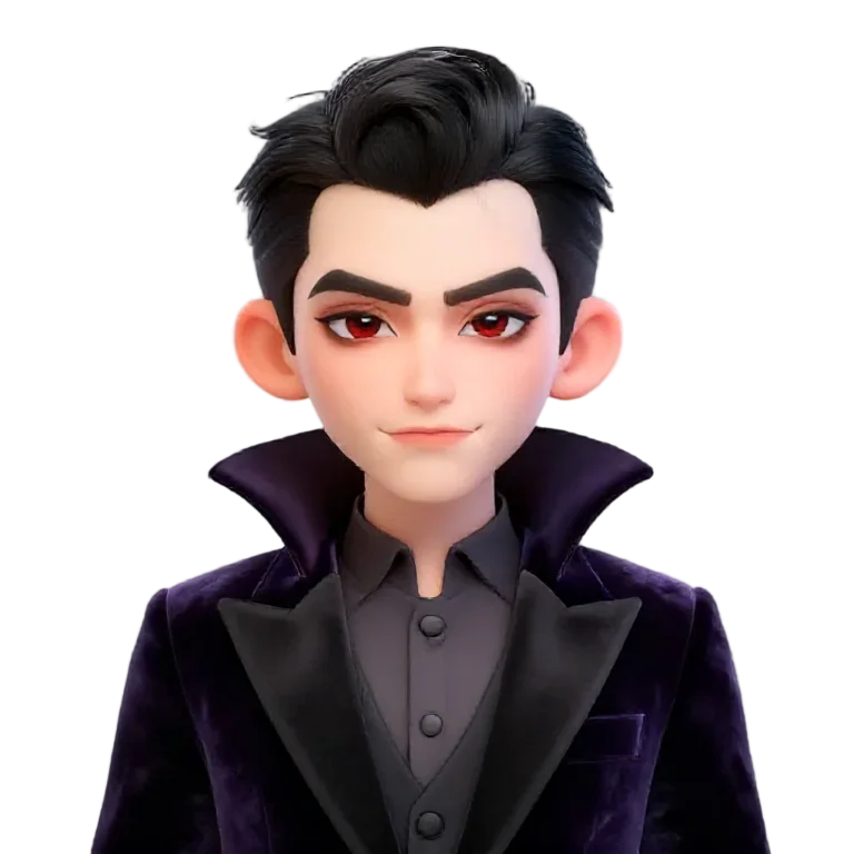 Vampire Socialite · Ink Brush Anime (Calm)