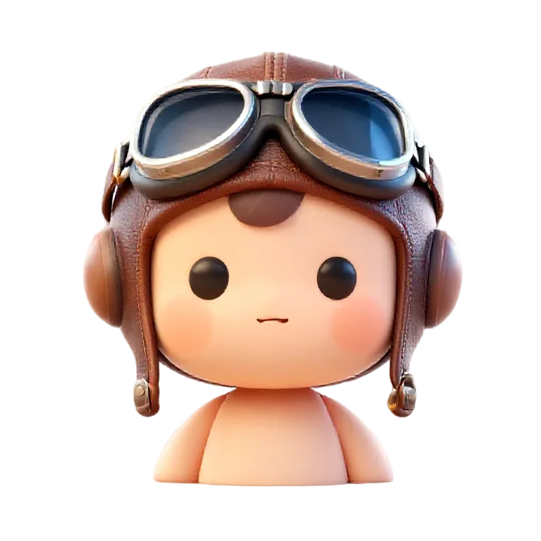 Sky Captain · Cute 3D (Calm)