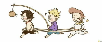 Thatch ace marco chibi