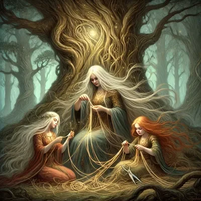 The Norns (Wyrd, Verdandi, Skuld)