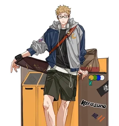 Tsukishima Kei || Karasuno’s Manager!