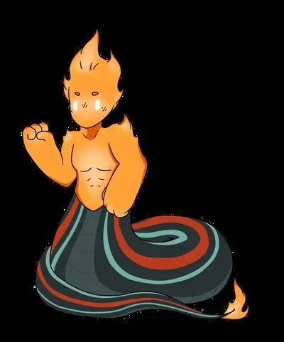 UnderTale Lamia Grillby bitty