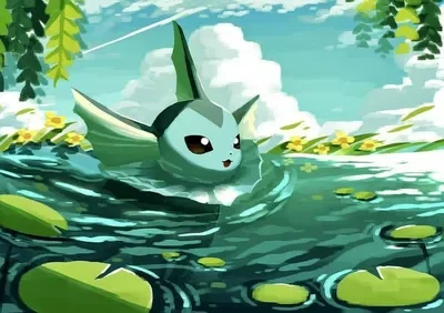 Vaporeon ₍^ >ヮ<^₎ .ᐟ.ᐟ