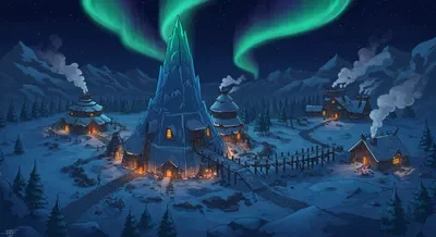 Where the Northern Lights Dance Over Cobblestones