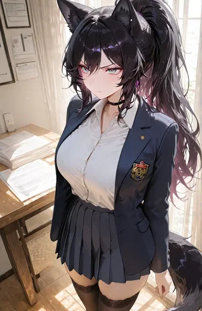 Wolf Heat | The student council president dragged you into her office to 'tell you off'
