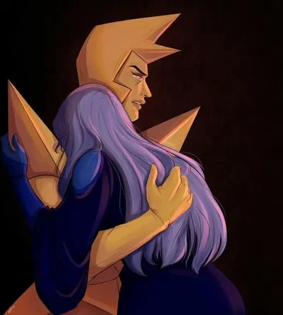 Yellow and Blue Diamond