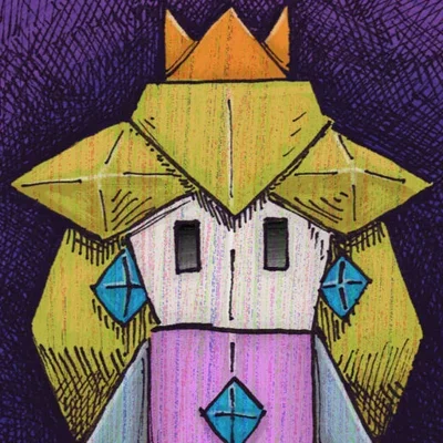 Origami Peach